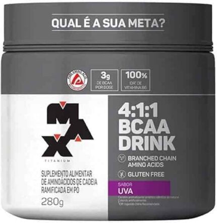 Max Titanium Bcaa 4: 1: 1 - 280G Drink Uva -
